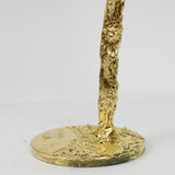Muse Or 56 -22 - Sculpture femme metal et feuilles or 24 carats
