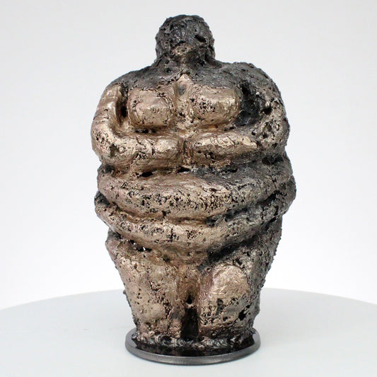 Idole differences 65-21 - Sculpture femme métal dentelle acier, bronze -  Woman metal artwork - lace steel bronze - Buil