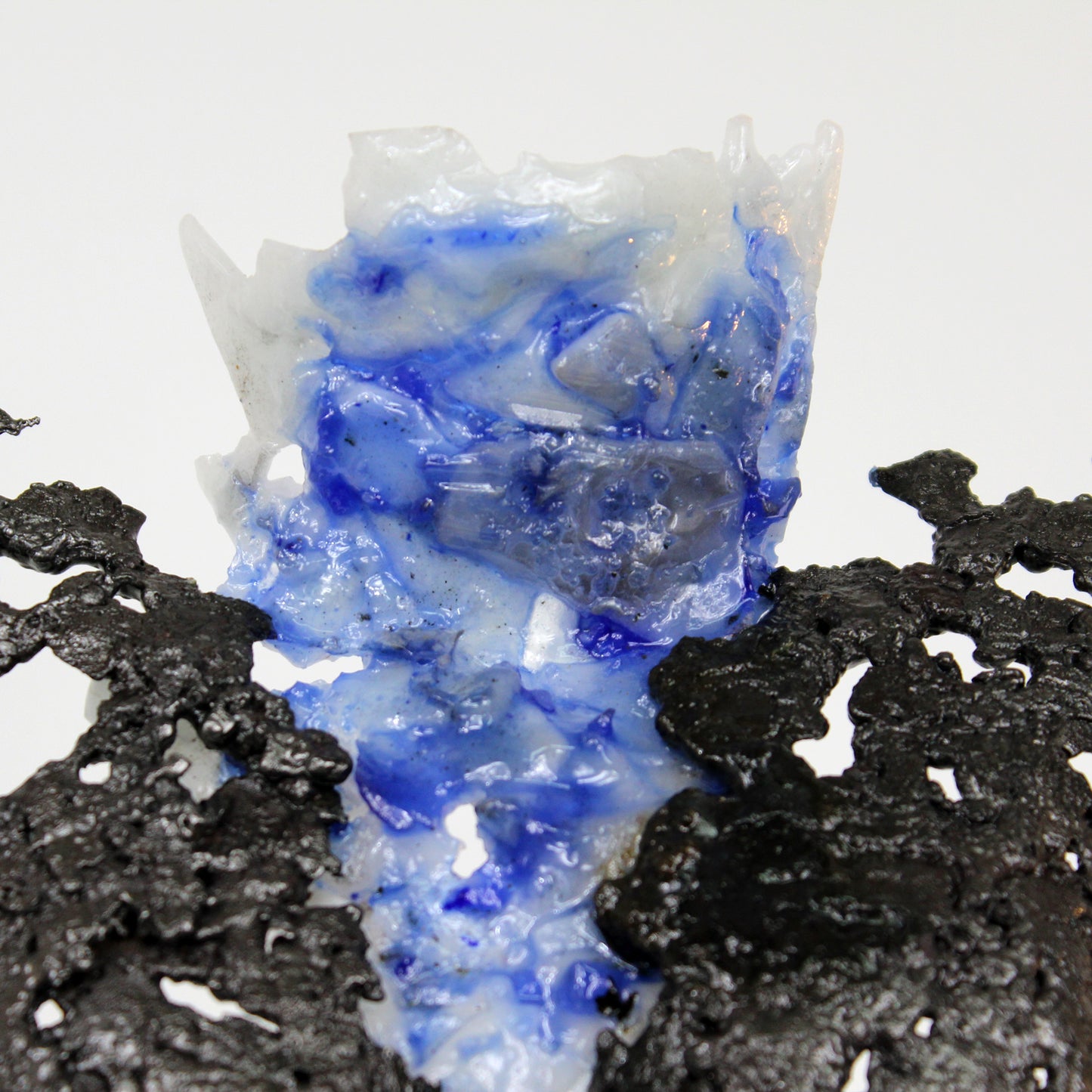 Pavarti Océan - Sculpture corps dentelle acier et verre - Buil