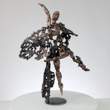 Soir de première - Sculpture danseuse métal dentelle acier, bronze -  Dancer woman metal artwork - lace steel bronze - Buil