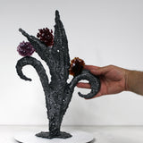 Armories - sculpture fleur en dentelle acier et verre - Buil