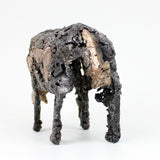 Rhinoceros 8-22 - Sculpture animal Rhinocéros en dentelle acier et bronze