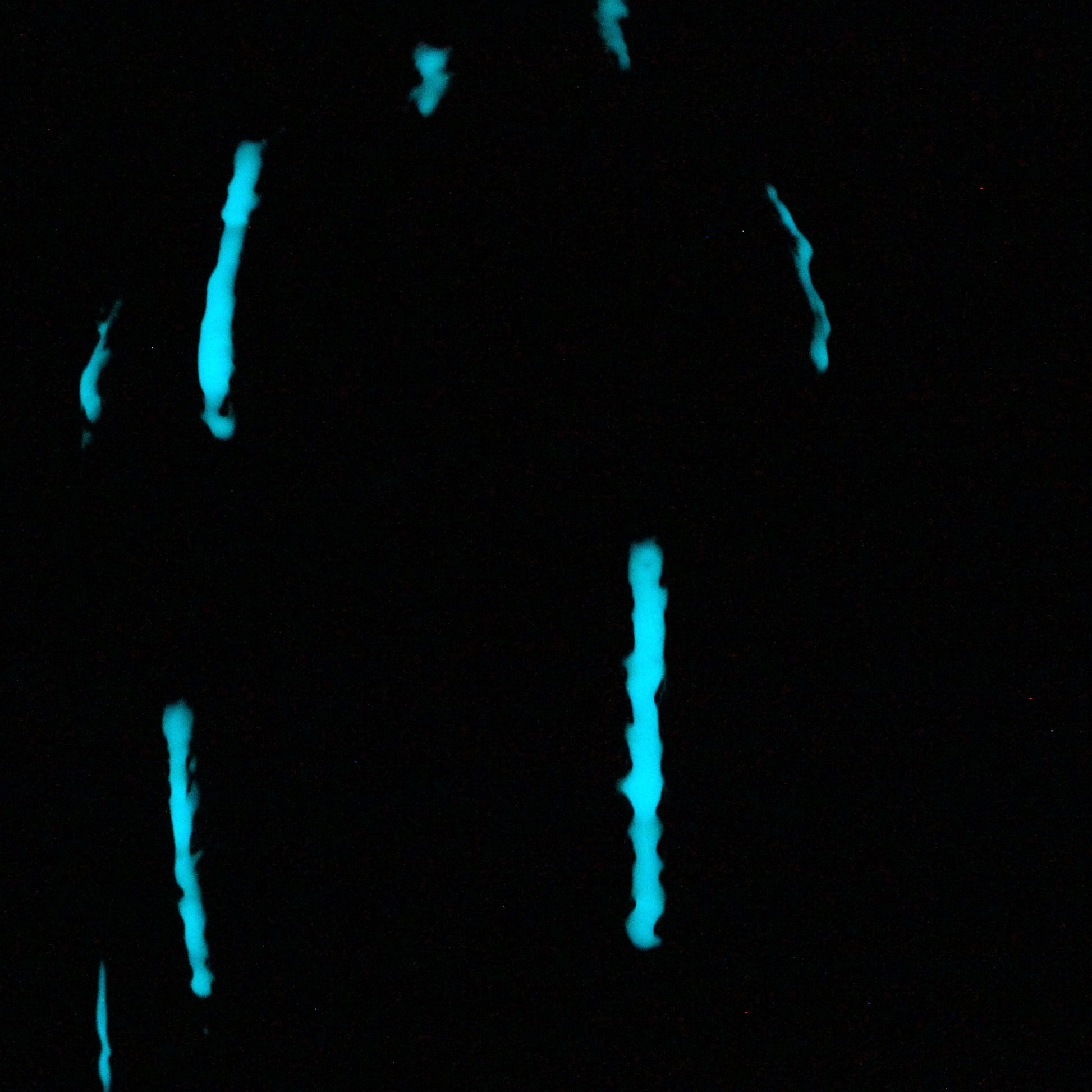 Pavarti Sous la pluie - Sculpture fessier dentelle métal et pigments bleus fluorescents - Buil