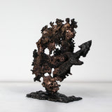 Sagitaire 19 A2 - Signe du zodiaque astrologie - Sculpture dentelle metal bronze acier