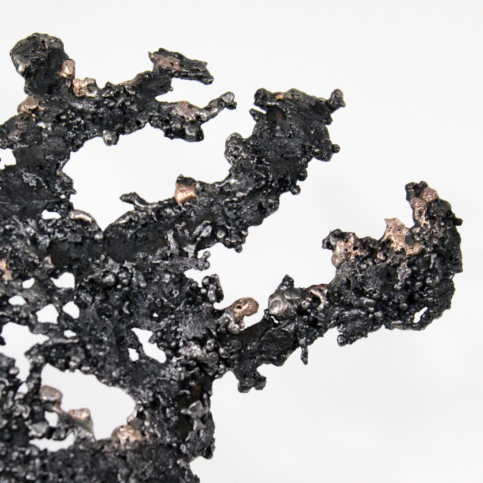 Belisama Bleu Mer - Sculpture buste femme metal et verre - Buil