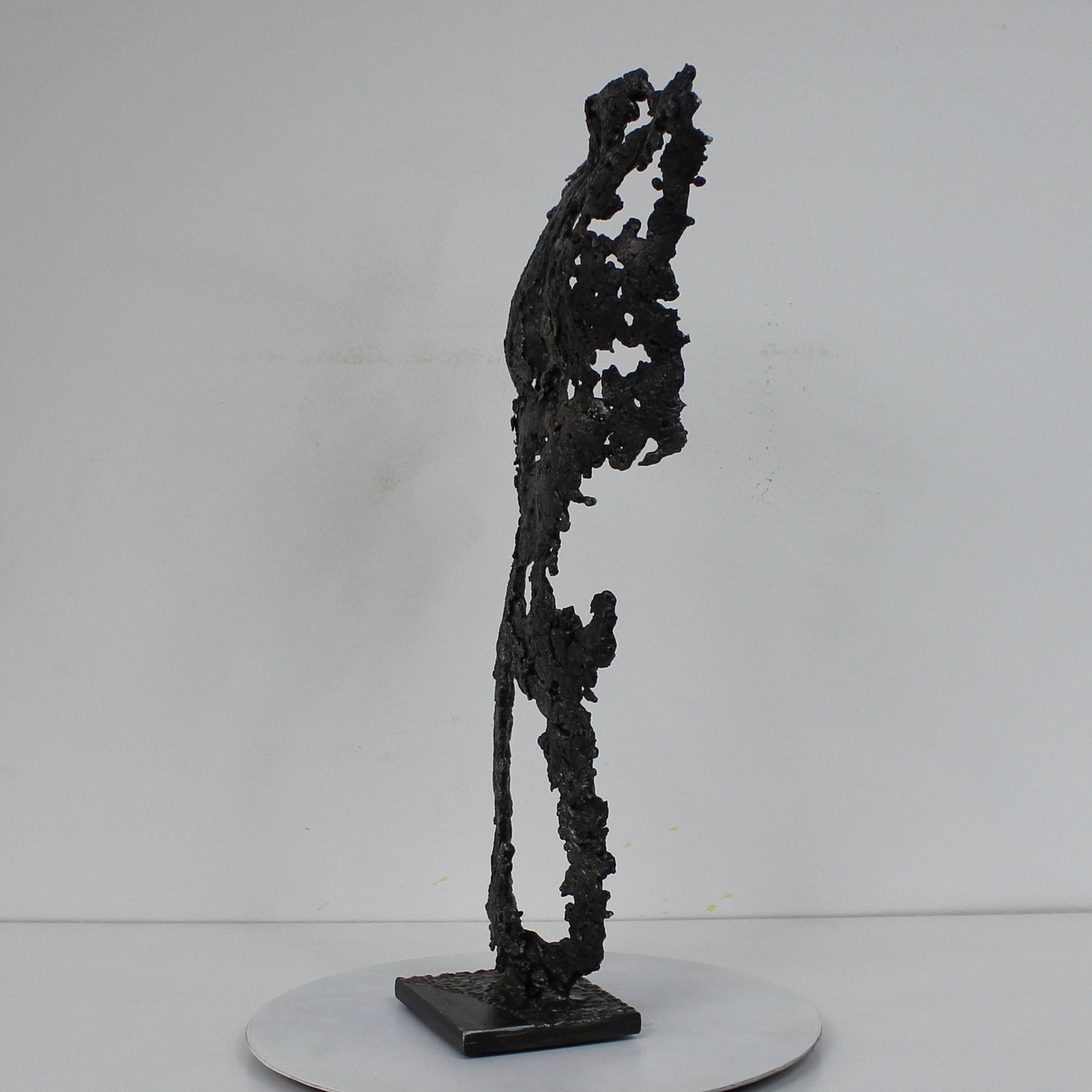 Pavarti Barong - Sculpture torse métal homme en dentelle acier - Buil