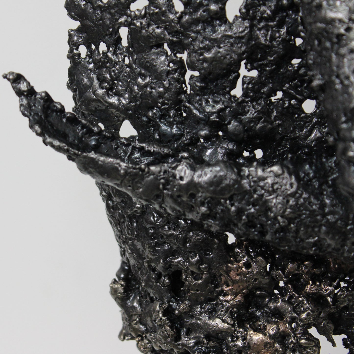 Le blond - Sculpture métal visage bronze acier laiton - Buil