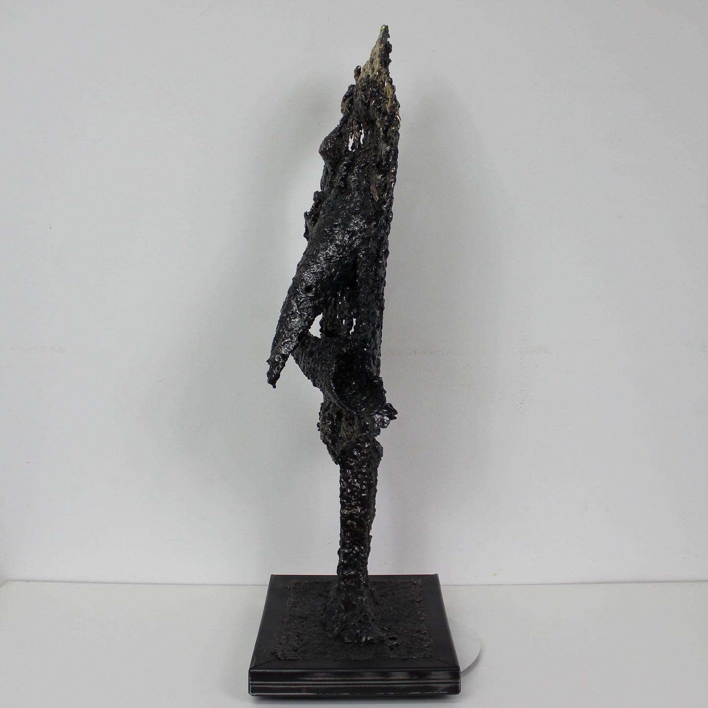 Le blond - Sculpture métal visage bronze acier laiton - Buil