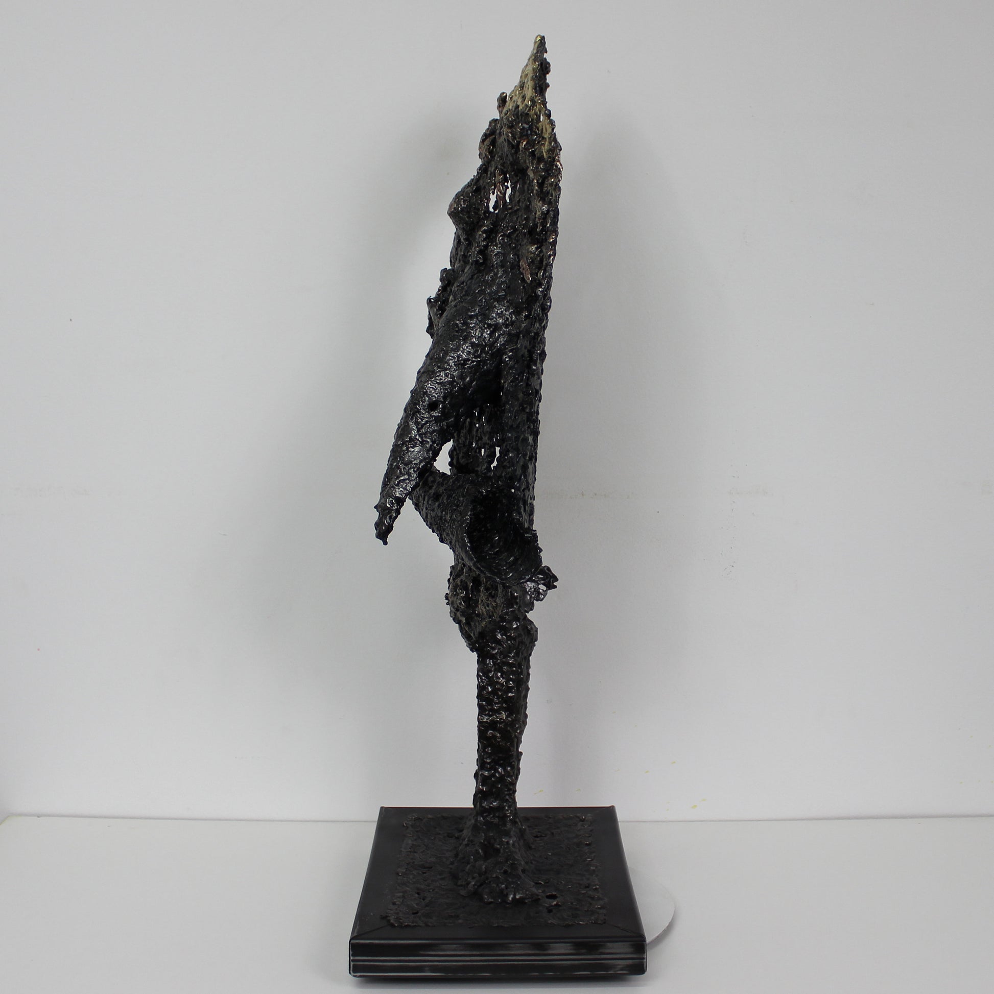 Le blond - Sculpture métal visage bronze acier laiton - Buil