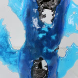 Bombe spray Bleu Mer - Sculpture pop art bombe spray en acier et verre - Buil