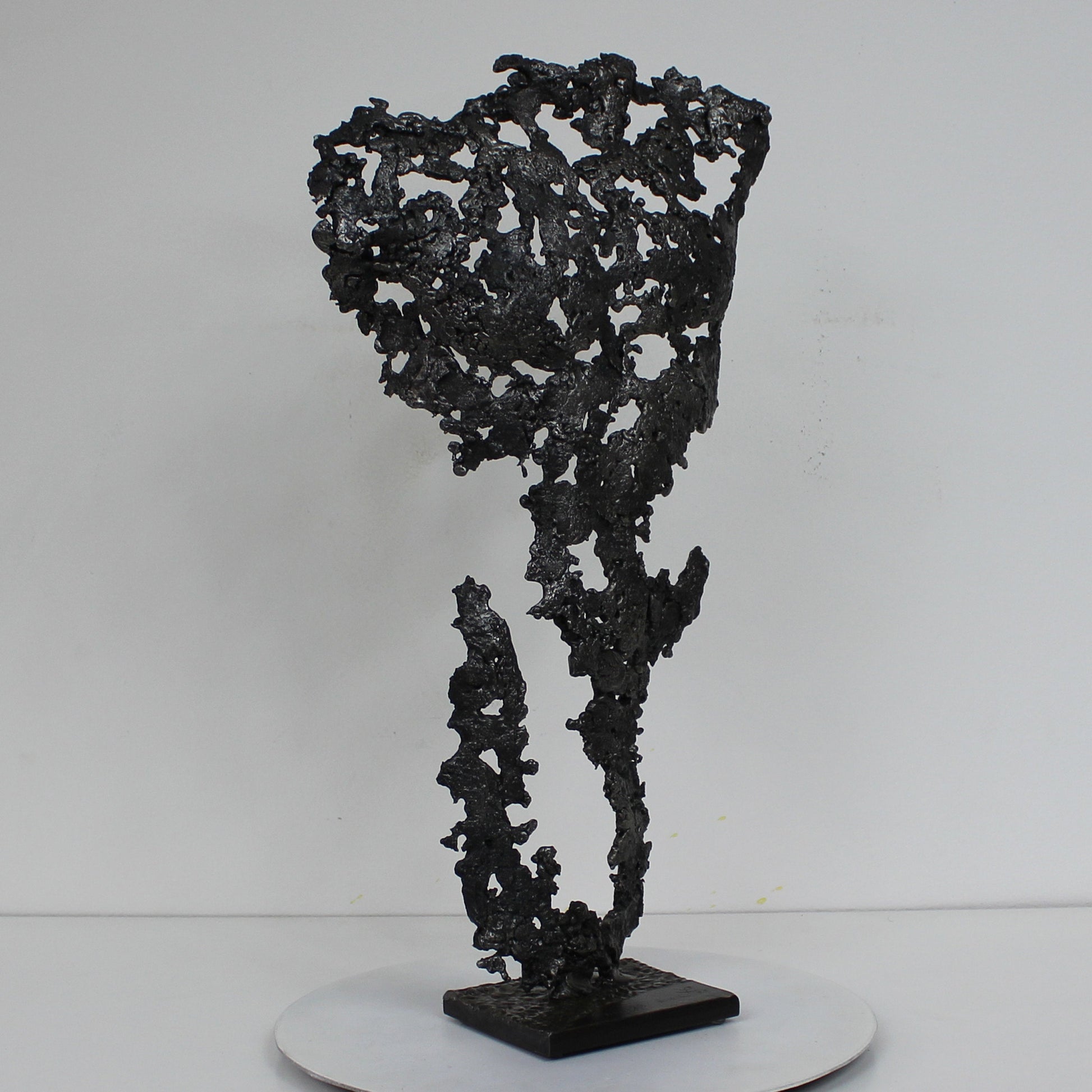 Pavarti Barong - Sculpture torse métal homme en dentelle acier - Buil