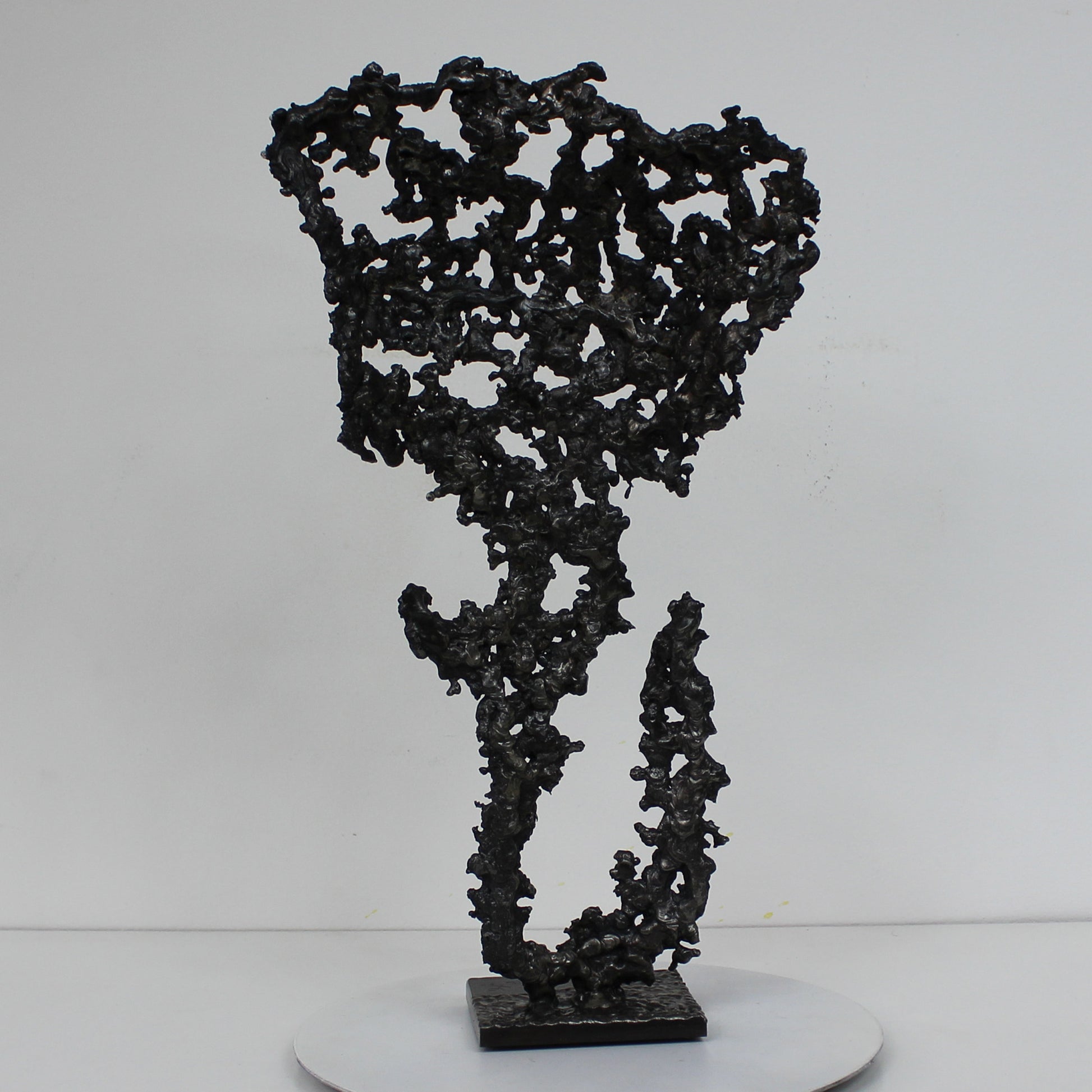 Pavarti Barong - Sculpture torse métal homme en dentelle acier - Buil