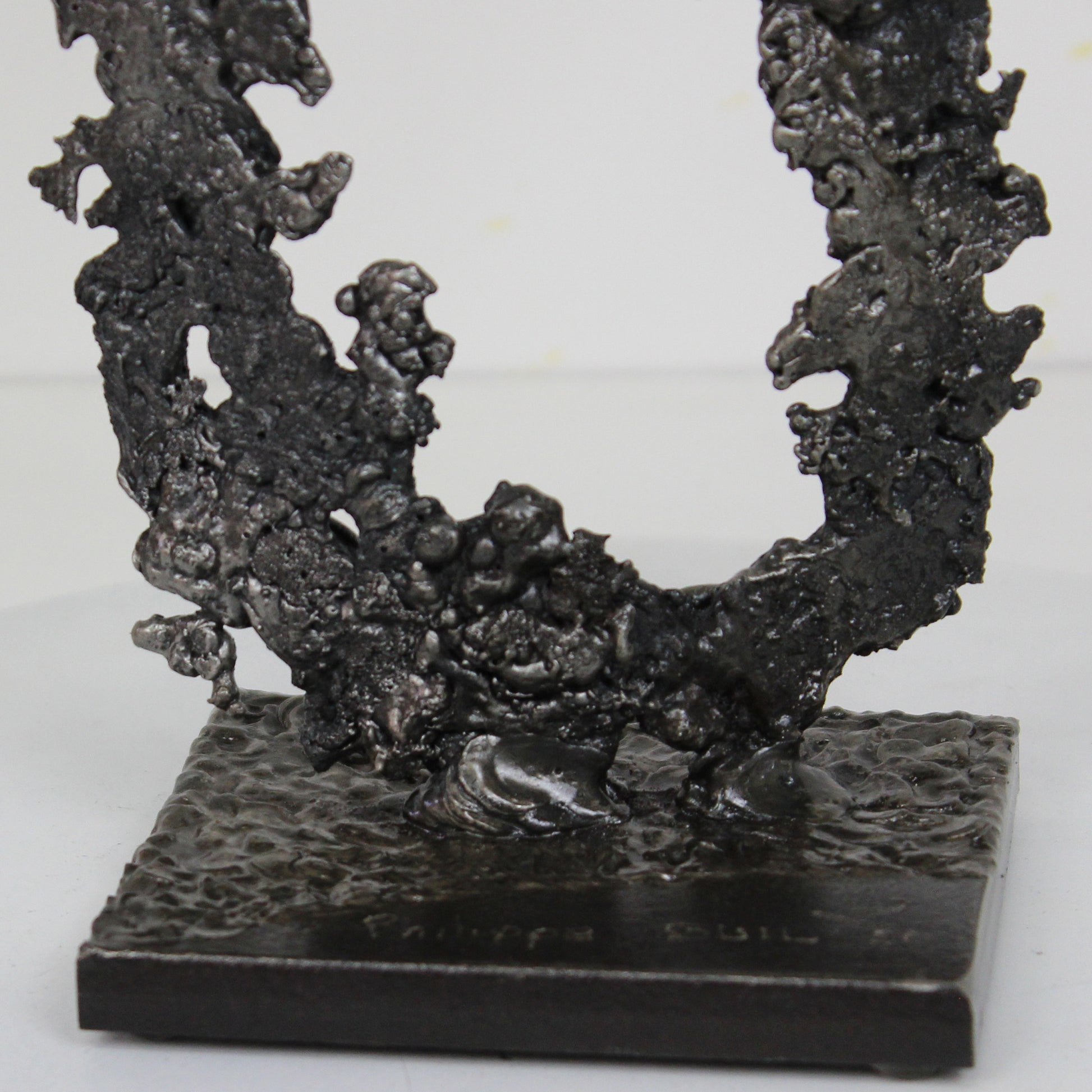 Pavarti Barong - Sculpture torse métal homme en dentelle acier - Buil