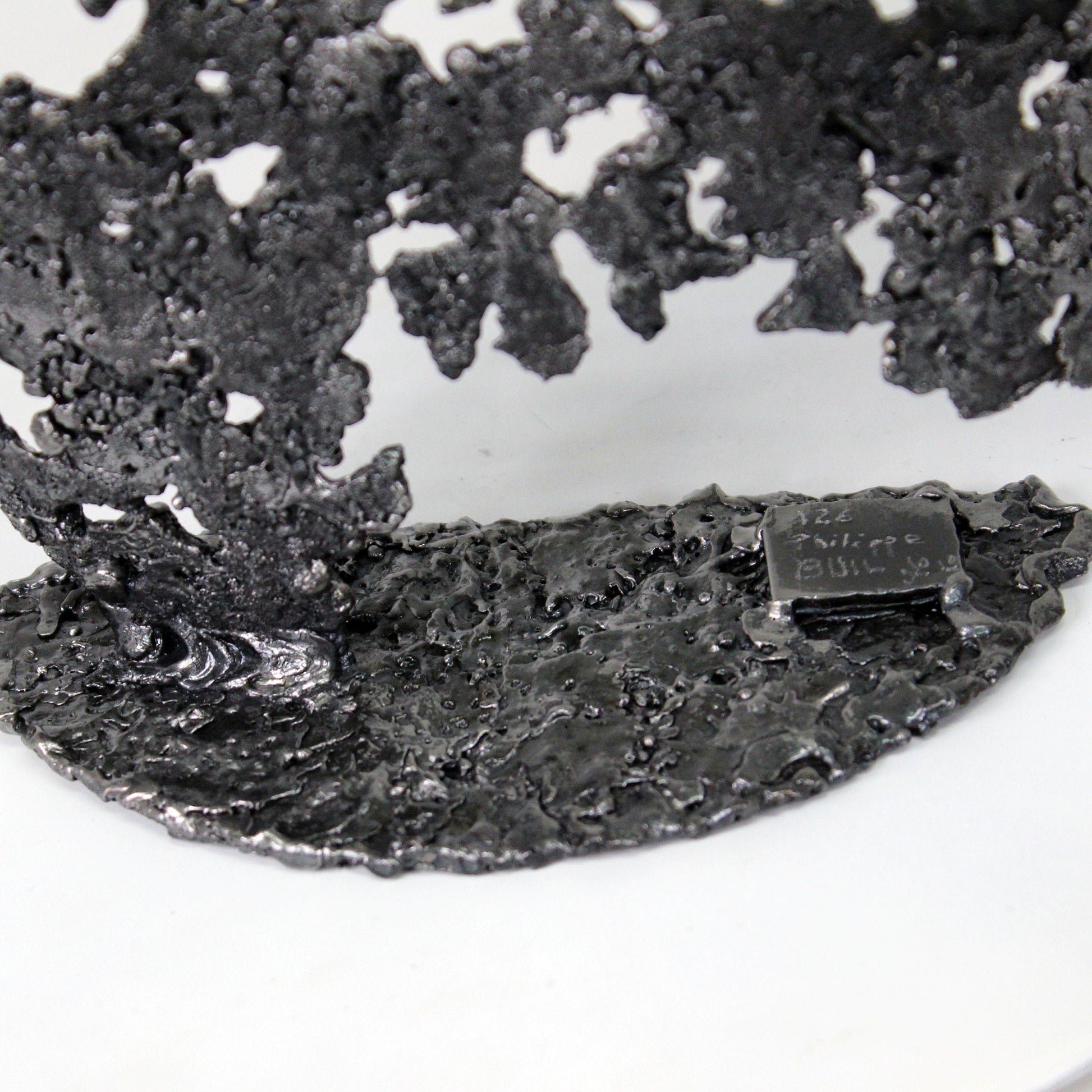 Belisama Antan - Sculpture buste femme dentelle Acier bronze - Buil