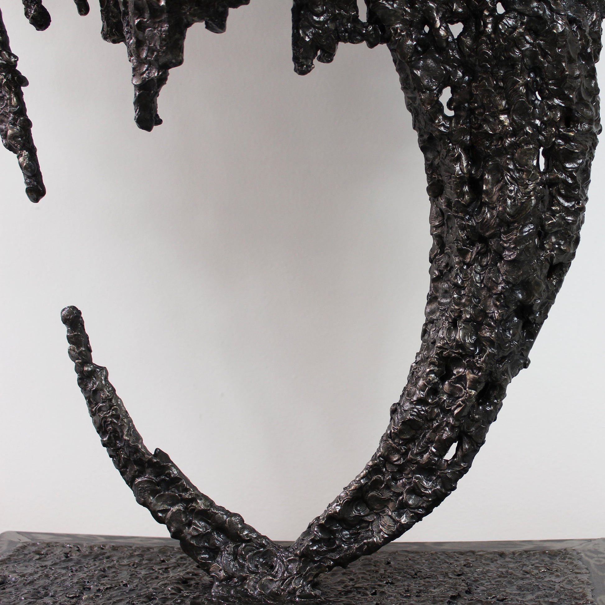 Tete de Lion - Sculpture animale tete de lion en acier bronze - Buil